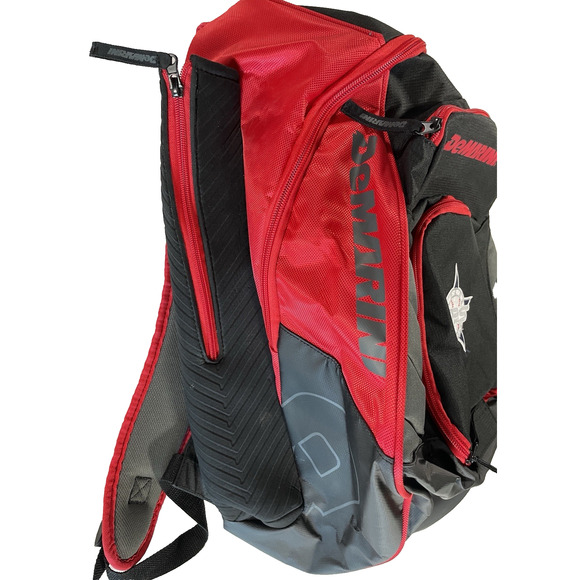 DeMarini Texas GPS Baseball Bagpack With Logo Red and Black - Picture 9 of 16
